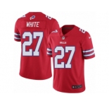 Men Nike Buffalo Bills #27 TreDavious White Elite Red Rush Vapor Untouchable NFL Jersey