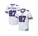 Men Nike Buffalo Bills #87 Jordan Matthews Elite White NFL Jersey