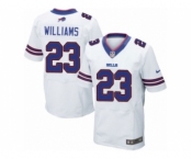 Men's Nike Buffalo Bills #23 Aaron Williams Elite White NFL Jersey