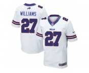 Men's Nike Buffalo Bills #27 Duke Williams Elite White NFL Jersey