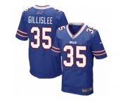 Men's Nike Buffalo Bills #35 Mike Gillislee Elite Royal Blue Team Color NFL Jersey