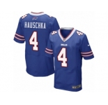 Men's Nike Buffalo Bills #4 Stephen Hauschka Elite Royal Blue Team Color NFL Jersey