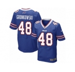 Men's Nike Buffalo Bills #48 Glenn Gronkowski Elite Royal Blue Team Color NFL Jersey
