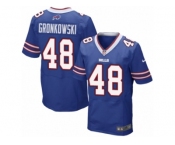 Men's Nike Buffalo Bills #48 Glenn Gronkowski Elite Royal Blue Team Color NFL Jersey