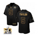 Men's Nike Buffalo Bills #5 Tyrod Taylor Elite Black Pro Line Gold Collection NFL Jersey