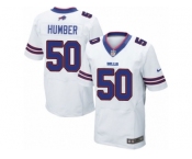 Men's Nike Buffalo Bills #50 Ramon Humber Elite White NFL Jersey