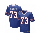 Men's Nike Buffalo Bills #73 Dion Dawkins Elite Royal Blue Team Color NFL Jersey
