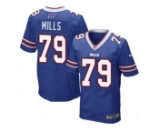 Men's Nike Buffalo Bills #79 Jordan Mills Elite Royal Blue Team Color NFL Jersey