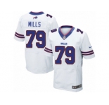 Men's Nike Buffalo Bills #79 Jordan Mills Elite White NFL Jersey