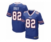 Men's Nike Buffalo Bills #82 Jim Dray Elite Royal Blue Team Color NFL Jersey