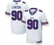 Men's Nike Buffalo Bills #90 Shaq Lawson Elite White NFL Jersey