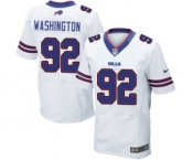 Men's Nike Buffalo Bills #92 Adolphus Washington Elite White NFL Jersey
