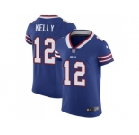 Nike Buffalo Bills #12 Jim Kelly Royal Blue Team Color Men Stitched NFL Vapor Untouchable Elite Jersey