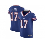 Nike Buffalo Bills #17 Josh Allen Royal Blue Team Color Men Stitched NFL Vapor Untouchable Elite Jersey