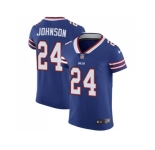 Nike Buffalo Bills #24 Taron Johnson Royal Blue Team Color Men Stitched NFL Vapor Untouchable Elite Jersey