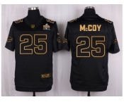 Nike Buffalo Bills #25 LeSean McCoy Black Pro Line Gold Collection Jersey[Elite]