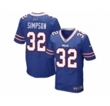 Nike Buffalo Bills #32 O. J. Simpson Royal Blue Team Color Men Stitched NFL New Elite Jersey