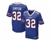 Nike Buffalo Bills #32 O. J. Simpson Royal Blue Team Color Men Stitched NFL New Elite Jersey