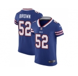 Nike Buffalo Bills #52 Preston Brown Royal Blue Team Color Men Stitched NFL Vapor Untouchable Elite Jersey