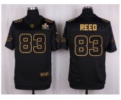 Nike Buffalo Bills #83 Andre Reed Black Pro Line Gold Collection Jersey[Elite]