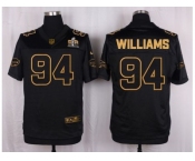 Nike Buffalo Bills #94 Mario Williams Black Pro Line Gold Collection Jersey[Elite]