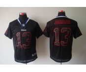 nike nfl jerseys buffalo bills #13 johnson black[Elite lights out]