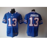 nike nfl jerseys buffalo bills #13 johnson blue[elite]
