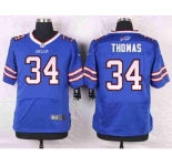nike nfl jerseys buffalo bills #34 thomas blue[Elite]