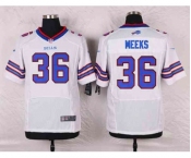 nike nfl jerseys buffalo bills #36 meeks white[Elite]