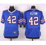 nike nfl jerseys buffalo bills #42 elton blue[Elite]