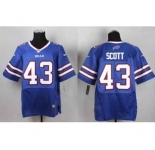 nike nfl jerseys buffalo bills #43 scott blue[Elite]