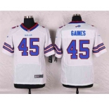nike nfl jerseys buffalo bills #45 gaines white[Elite]