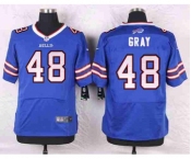 nike nfl jerseys buffalo bills #48 gray blue[Elite]