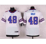 nike nfl jerseys buffalo bills #48 gray white[Elite]