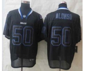 nike nfl jerseys buffalo bills #50 alonso black[Elite lights out][alonso]