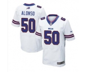 nike nfl jerseys buffalo bills #50 alonso white[Elite][alonso]