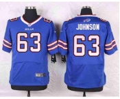 nike nfl jerseys buffalo bills #63 johnson blue[Elite]