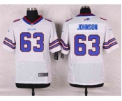 nike nfl jerseys buffalo bills #63 johnson white[Elite]