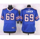 nike nfl jerseys buffalo bills #69 larsen blue[Elite]