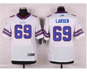 nike nfl jerseys buffalo bills #69 larsen white[Elite]