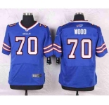 nike nfl jerseys buffalo bills #70 wood blue[Elite]