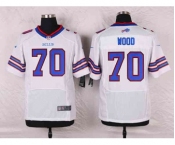 nike nfl jerseys buffalo bills #70 wood white[Elite]