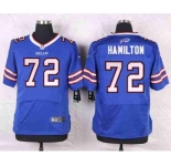nike nfl jerseys buffalo bills #72 hamilton blue[Elite]