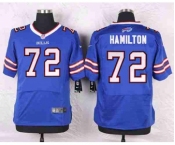 nike nfl jerseys buffalo bills #72 hamilton blue[Elite]