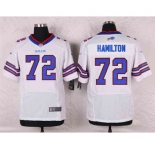 nike nfl jerseys buffalo bills #72 hamilton white[Elite]