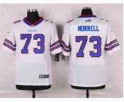 nike nfl jerseys buffalo bills #73 morrell white[Elite]
