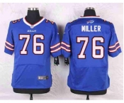 nike nfl jerseys buffalo bills #76 miller blue[Elite]