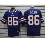 nike nfl jerseys buffalo bills #86 nelson blue[Elite]