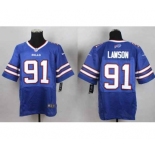 nike nfl jerseys buffalo bills #91 lawson blue[Elite]