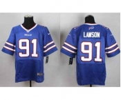 nike nfl jerseys buffalo bills #91 lawson blue[Elite]